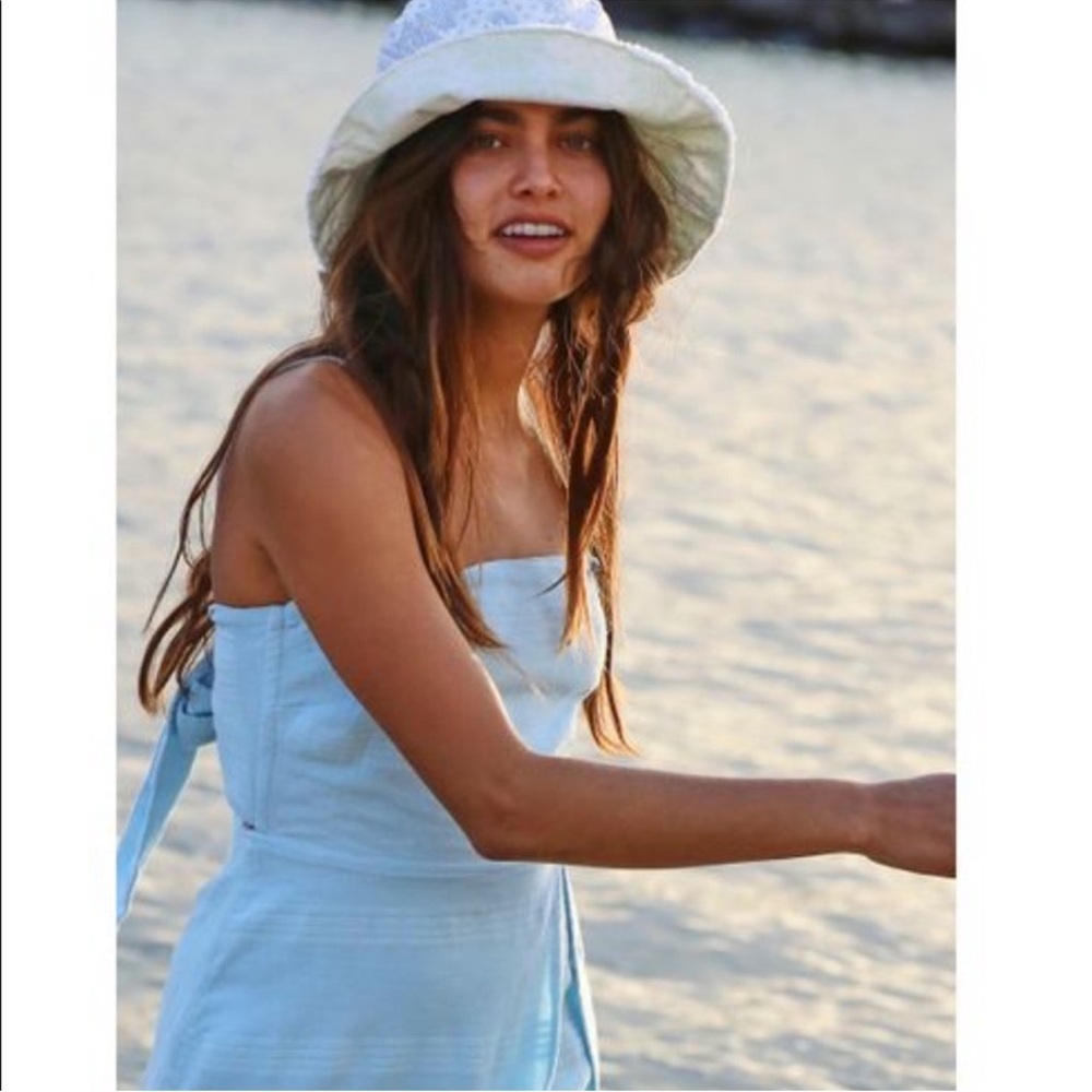 Free People Orchard Print Bucket in Ivory Combo